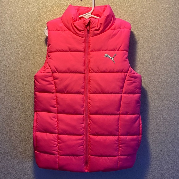 NWOT, Puma, girls puffer vest, size 7/8 - Picture 1 of 6